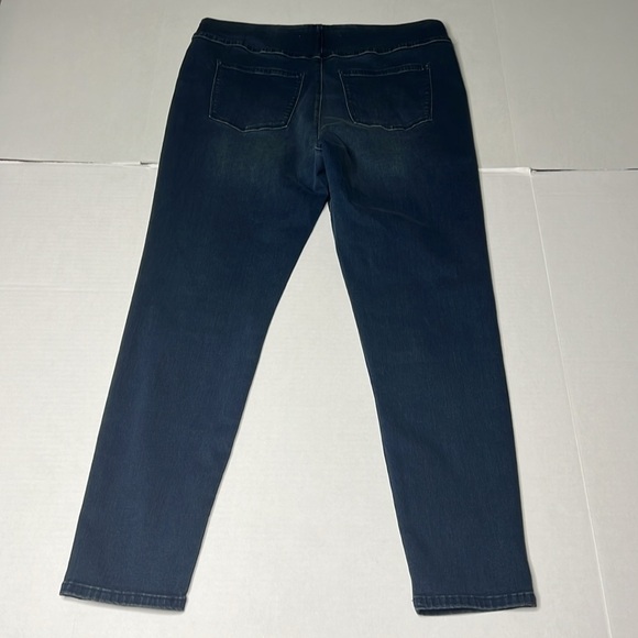 Soft Surroundings Supremely Soft Pull-On Skinny Jeans 2EQ77 Dark Wash Size Large - Picture 5 of 5